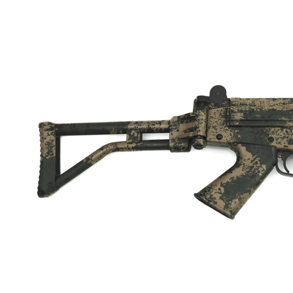 DS Arms SA58 FAL 16" Kommando Carbine Custom Profile Barrel, 7.62x51mm PARA Stock Rifle - Custom Camo Bush Tracker Finish - Image 13