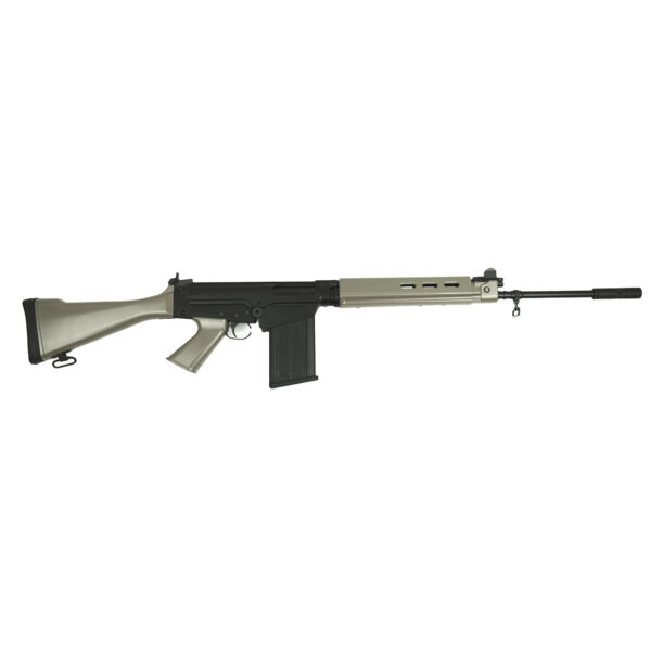 DS Arms SA58 FAL 21" Traditional Profile Barrel, 7.62x51mm Fixed Stock Rifle, Flat Dark Earth Furniture