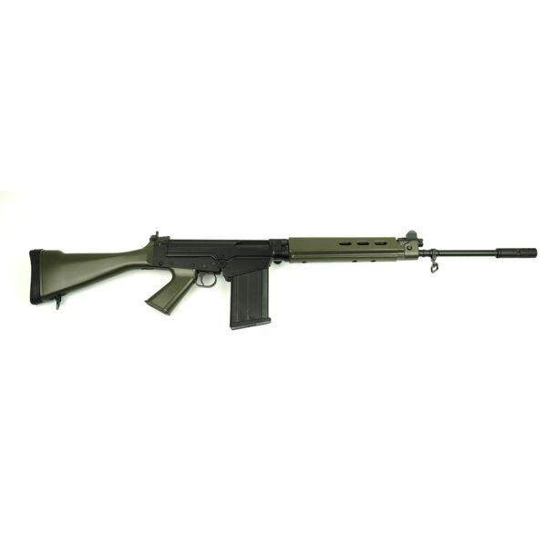 DS Arms SA58 FAL 21" Traditional Profile Barrel, 7.62x51mm Fixed Stock Rifle, OD Green Furniture