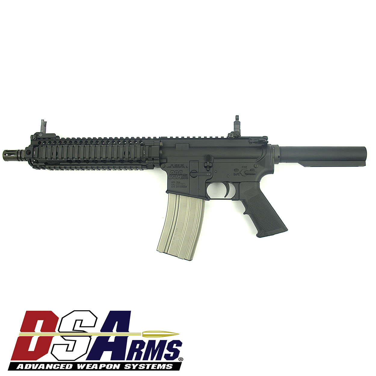 DSA ZM4 AR15 MK18 Clone Pistol - Daniel Defense Handguard - Knight's Armament Sights