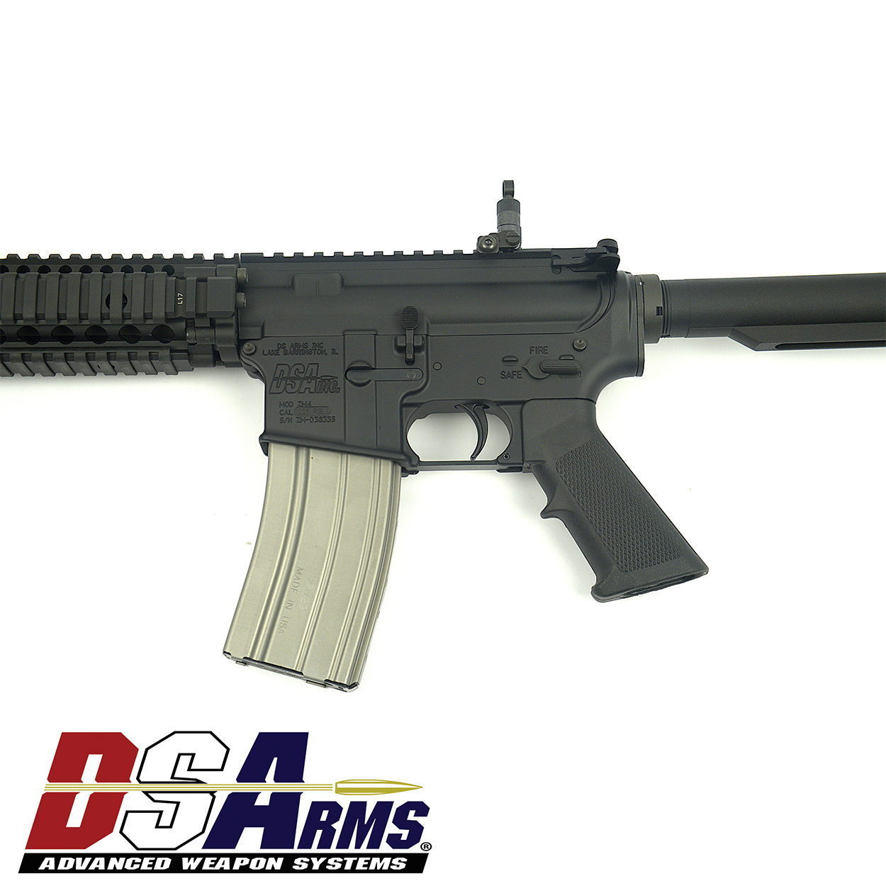 DSA ZM4 AR15 MK18 Clone Pistol - Daniel Defense Handguard - Knight's Armament Sights - Image 7