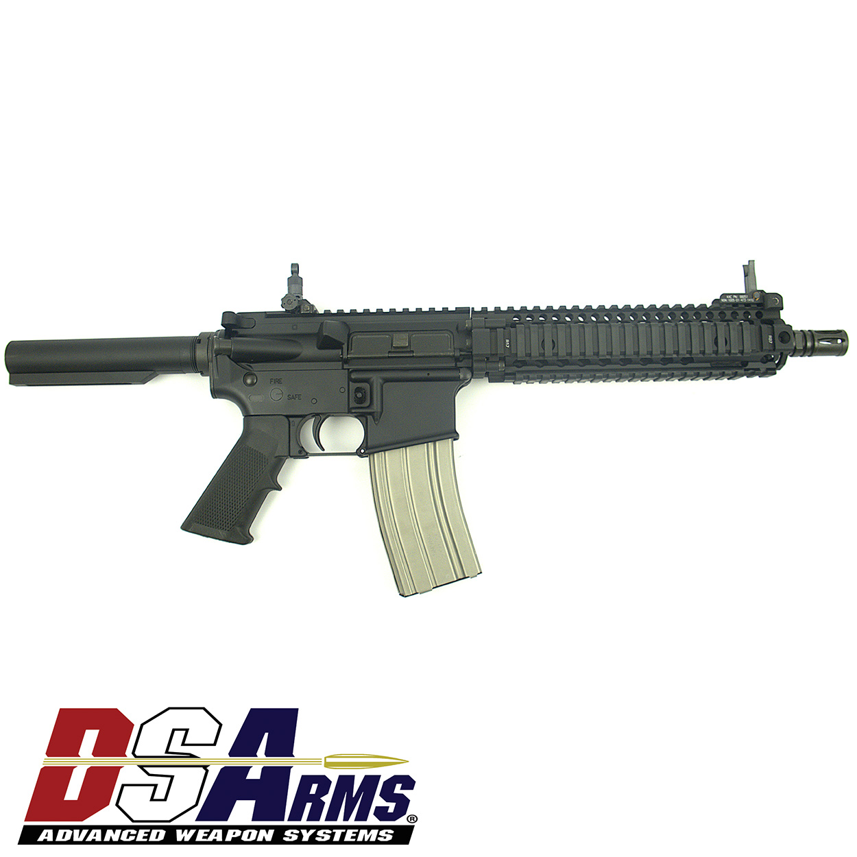 DSA ZM4 AR15 MK18 Clone Pistol - Daniel Defense Handguard - Knight's Armament Sights - Image 3