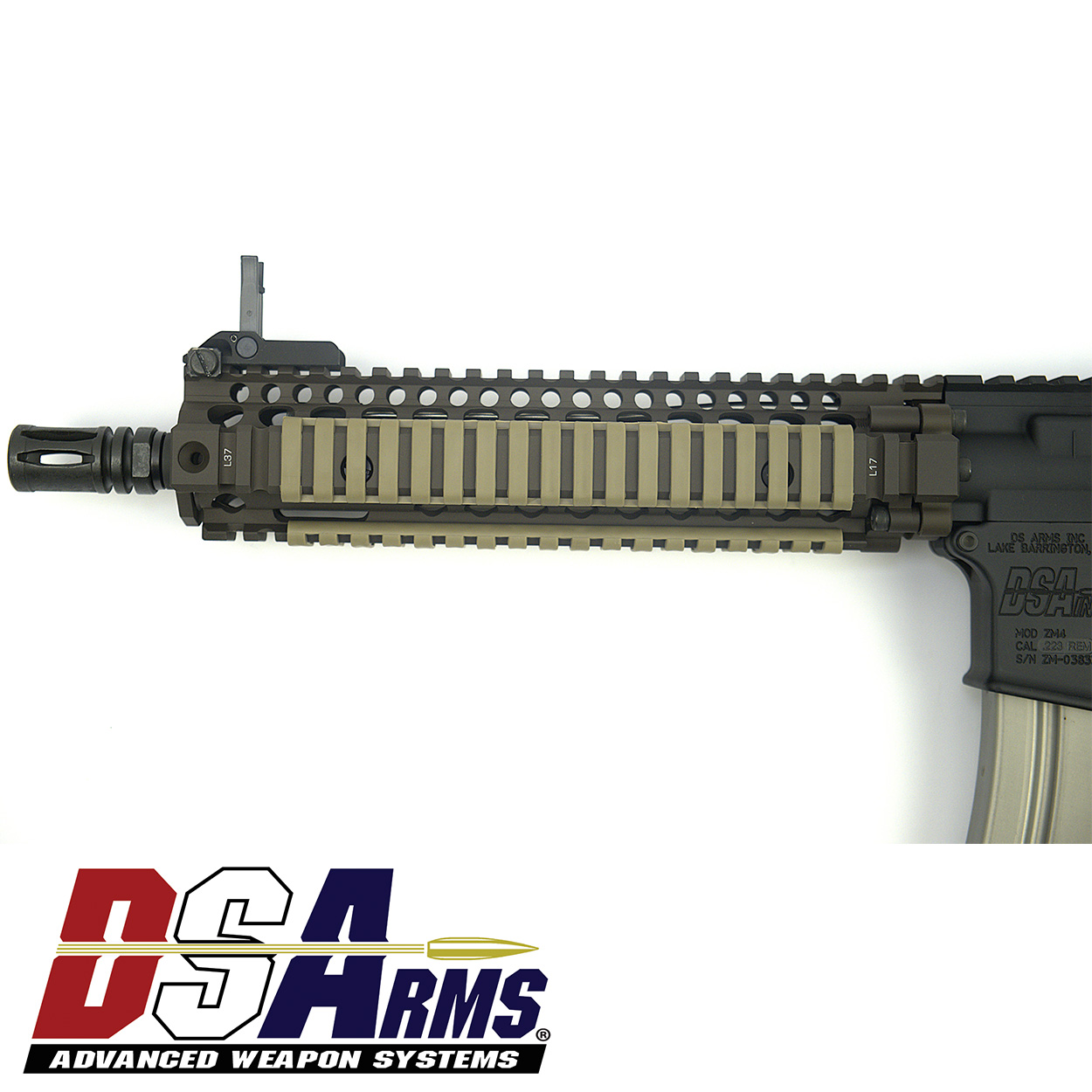 DSA ZM4 AR15 MK18 Clone Pistol - Daniel Defense FDE Handguard - Knight's Armament Sights - Image 5