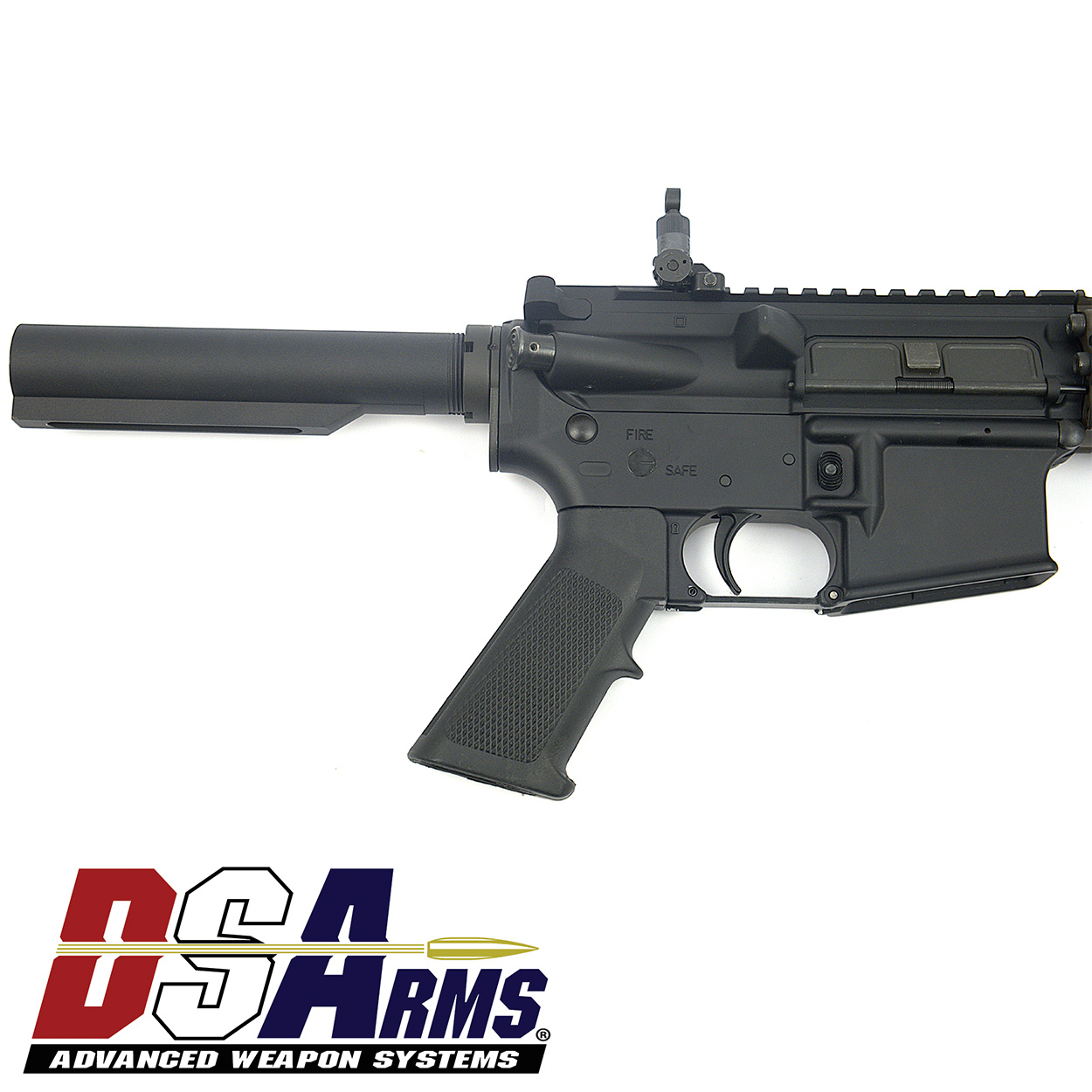 DSA ZM4 AR15 MK18 Clone Pistol - Daniel Defense FDE Handguard - Knight's Armament Sights - Image 8
